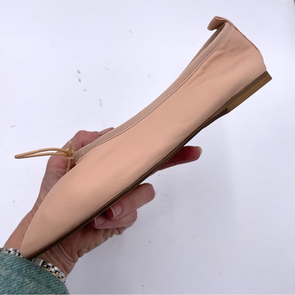 NEW Everlane Pink Italian Leather The Day Tie Ballet Flat in Size 6 - Picture 8 of 15